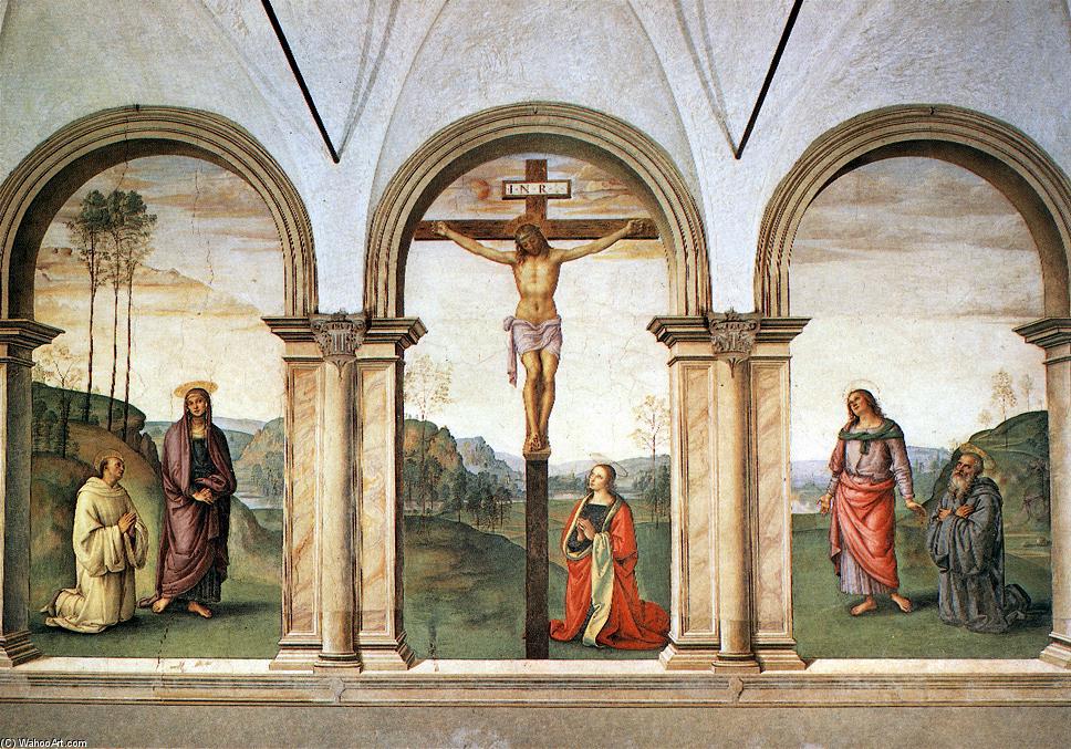 WikiOO.org - Enciclopédia das Belas Artes - Pintura, Arte por Vannucci Pietro (Le Perugin) - The Pazzi Crucifixion