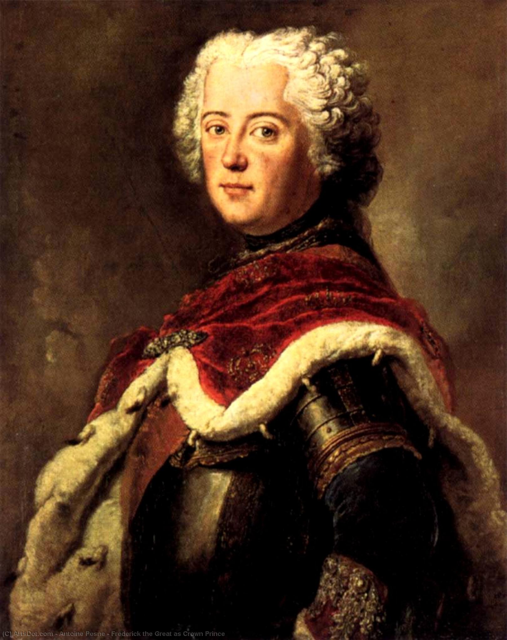 WikiOO.org - Encyclopedia of Fine Arts - Målning, konstverk Antoine Pesne - Frederick the Great as Crown Prince