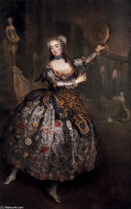 Wikioo.org - The Encyclopedia of Fine Arts - Painting, Artwork by Antoine Pesne - The Dancer Barbara Campanini