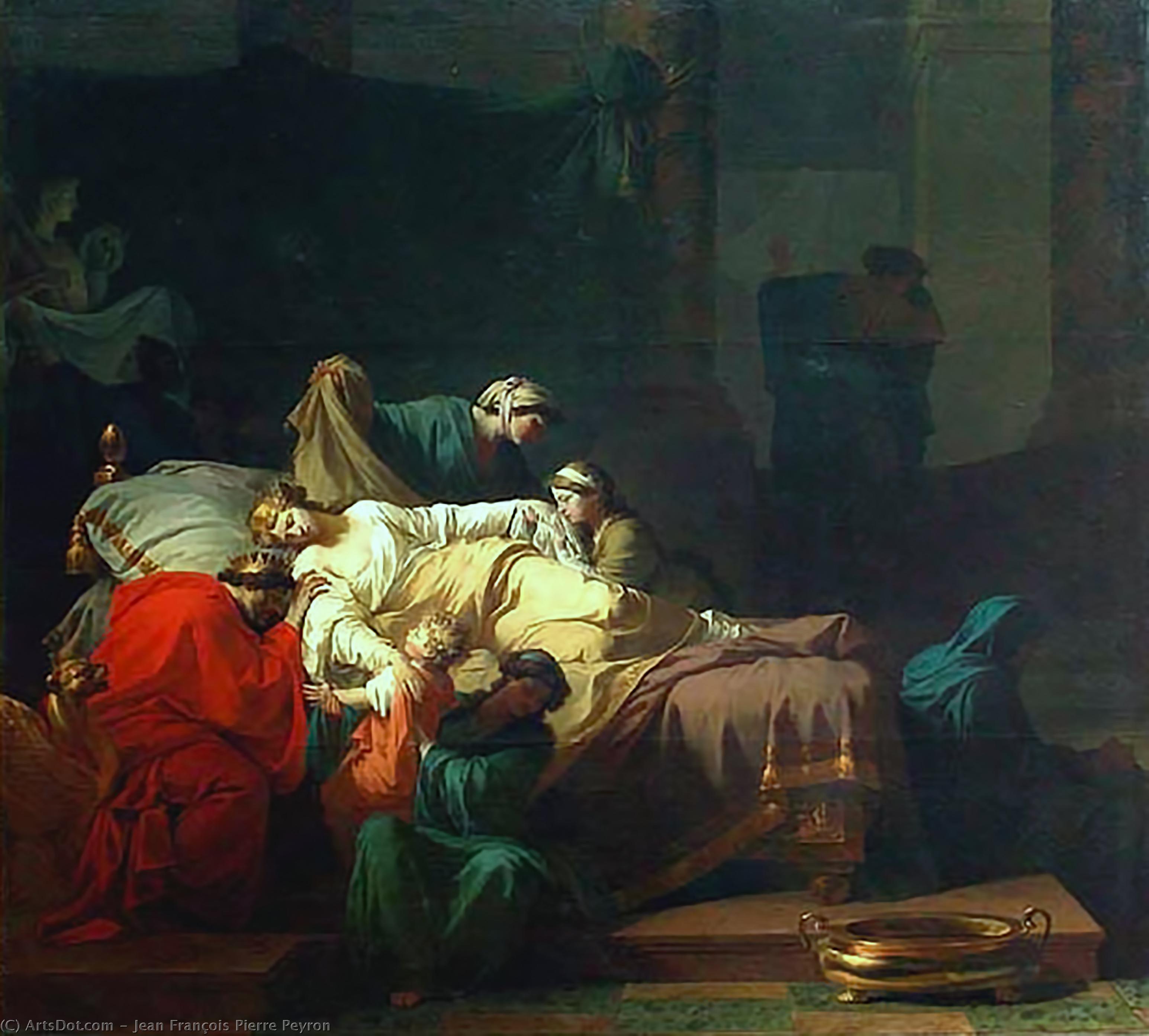 Wikioo.org – L'Enciclopedia delle Belle Arti - Pittura, Opere di Jean François Pierre Peyron - Alceste mourante