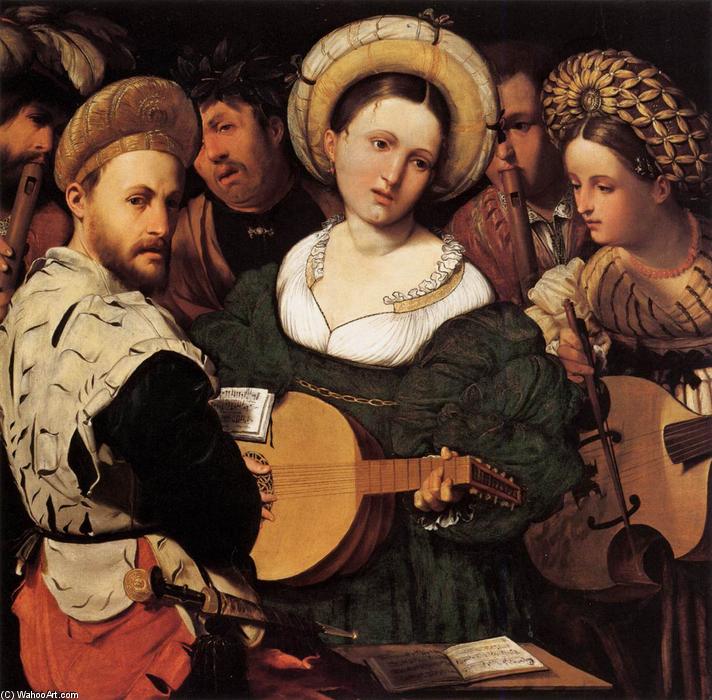 Wikioo.org - The Encyclopedia of Fine Arts - Painting, Artwork by Callisto Piazza Da Lodi - The Concert