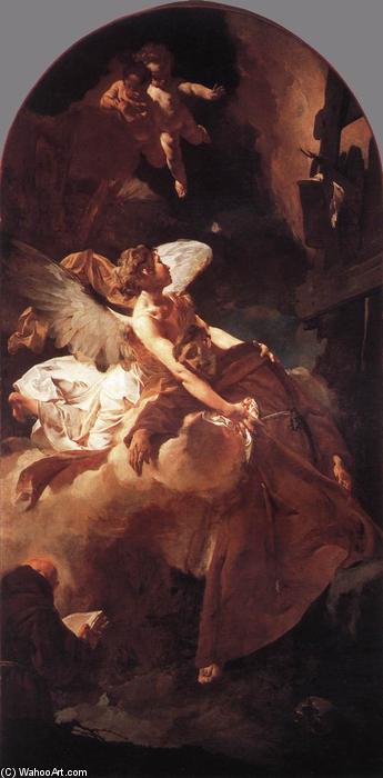 Wikioo.org - The Encyclopedia of Fine Arts - Painting, Artwork by Giovanni Battista Piazzetta - The Ecstasy of St Francis