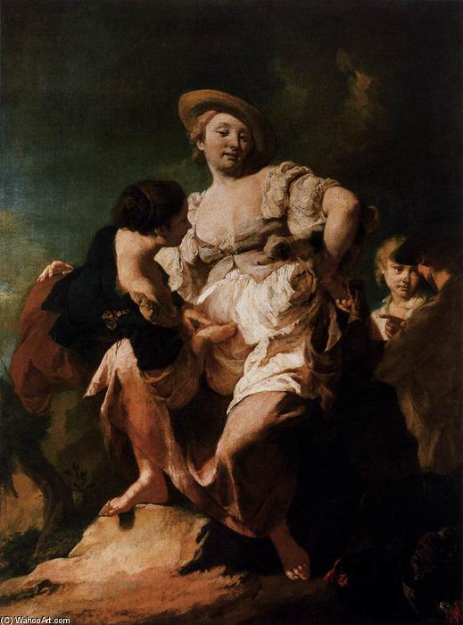 Wikioo.org - The Encyclopedia of Fine Arts - Painting, Artwork by Giovanni Battista Piazzetta - The Soothsayer