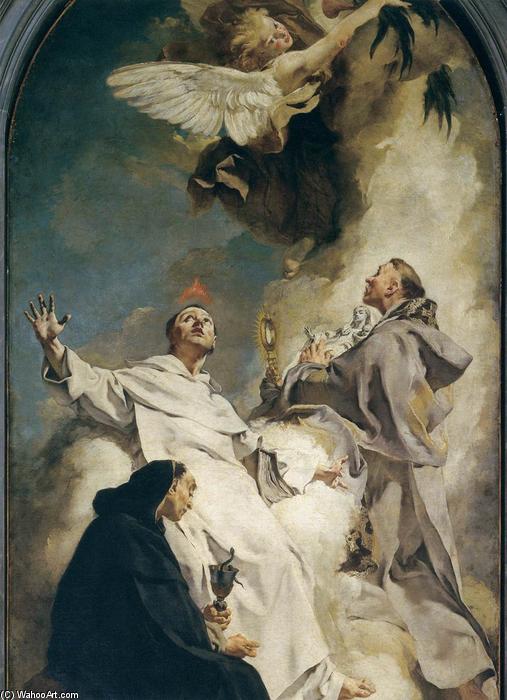 WikiOO.org - Енциклопедия за изящни изкуства - Живопис, Произведения на изкуството Giovanni Battista Piazzetta - Three Dominican Saints (detail)