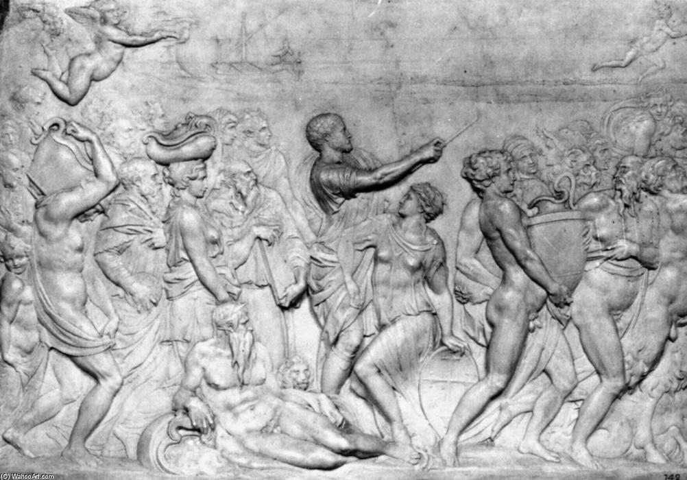 WikiOO.org - Enciklopedija likovnih umjetnosti - Slikarstvo, umjetnička djela Pierino Da Vinci - Cosimo I as Patron of Pisa