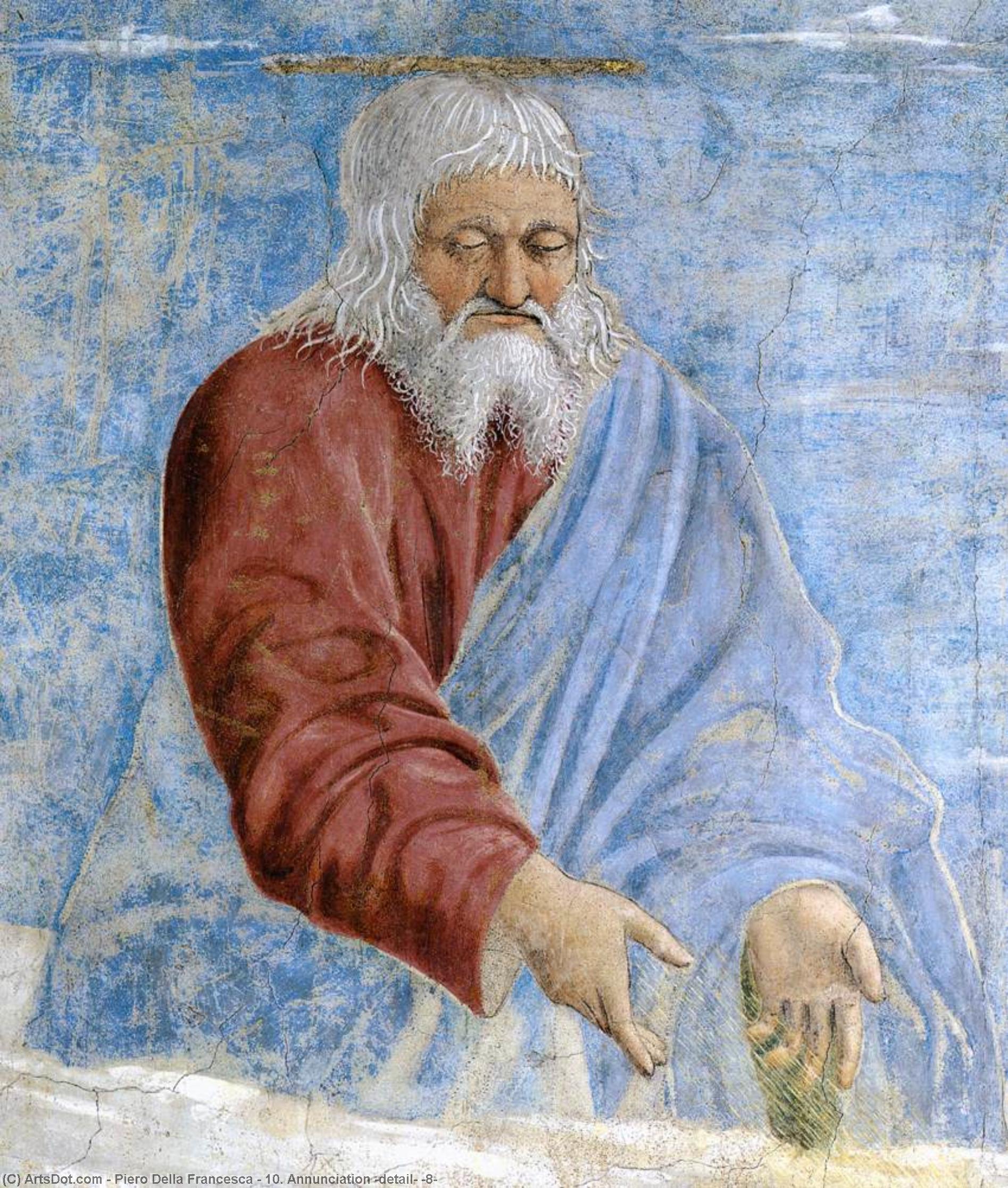 WikiOO.org - Enciklopedija likovnih umjetnosti - Slikarstvo, umjetnička djela Piero Della Francesca - 10. Annunciation (detail) (8)