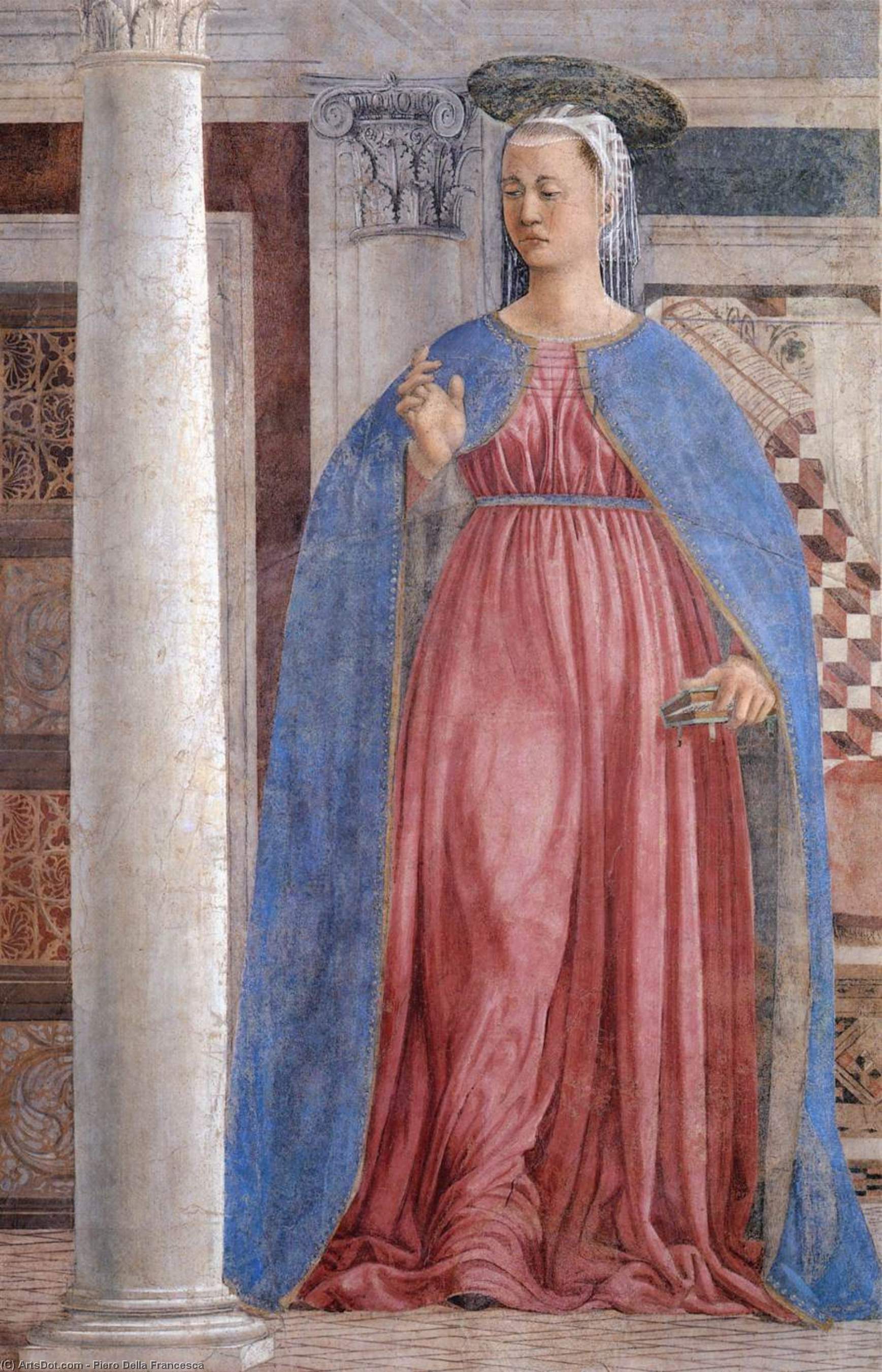 Wikioo.org – L'Enciclopedia delle Belle Arti - Pittura, Opere di Piero Della Francesca - 10  Annunciazone  particolare  10
