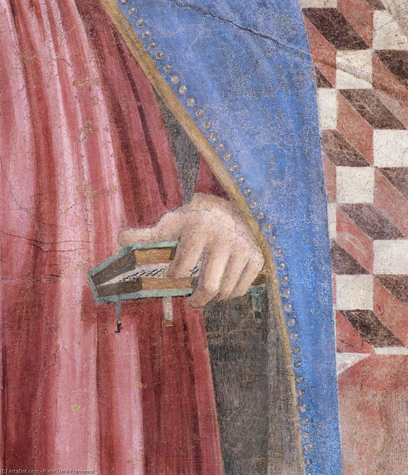 Wikioo.org - The Encyclopedia of Fine Arts - Painting, Artwork by Piero Della Francesca - 10. Annunciation (detail) (14)