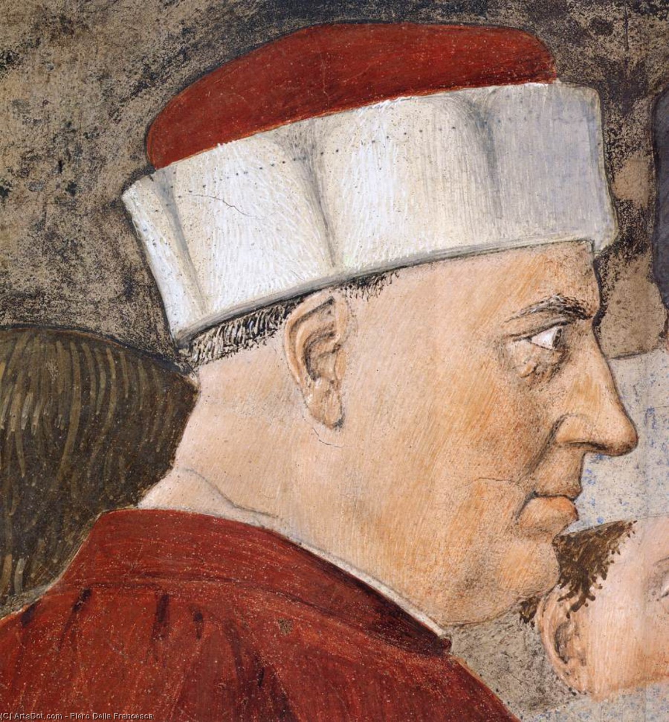 Wikioo.org - Bách khoa toàn thư về mỹ thuật - Vẽ tranh, Tác phẩm nghệ thuật Piero Della Francesca - 2b. Meeting between the Queen of Sheba and King Solomon (12)