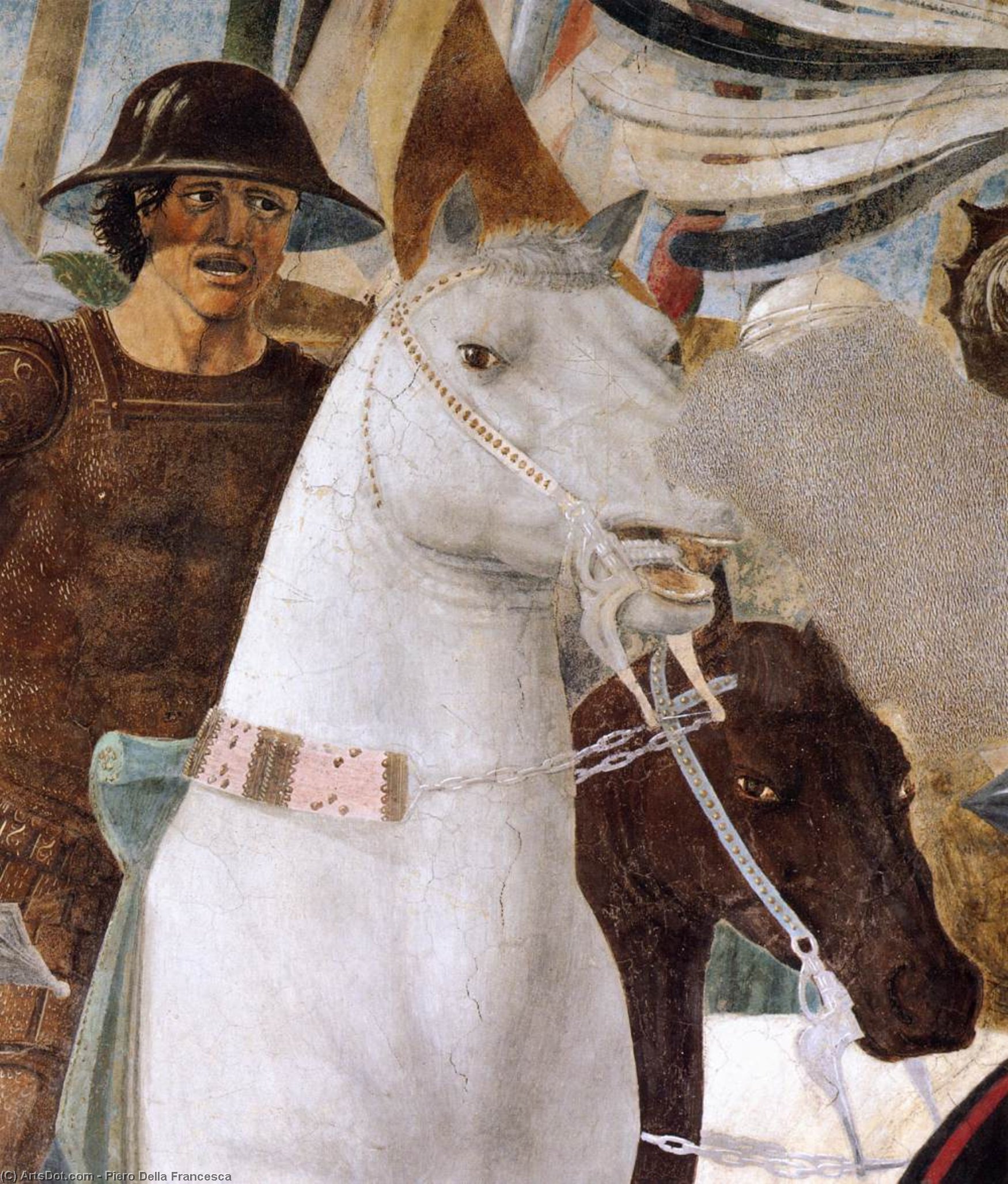 Wikioo.org - Bách khoa toàn thư về mỹ thuật - Vẽ tranh, Tác phẩm nghệ thuật Piero Della Francesca - 5. Constantine's Victory over Maxentius (detail) (16)
