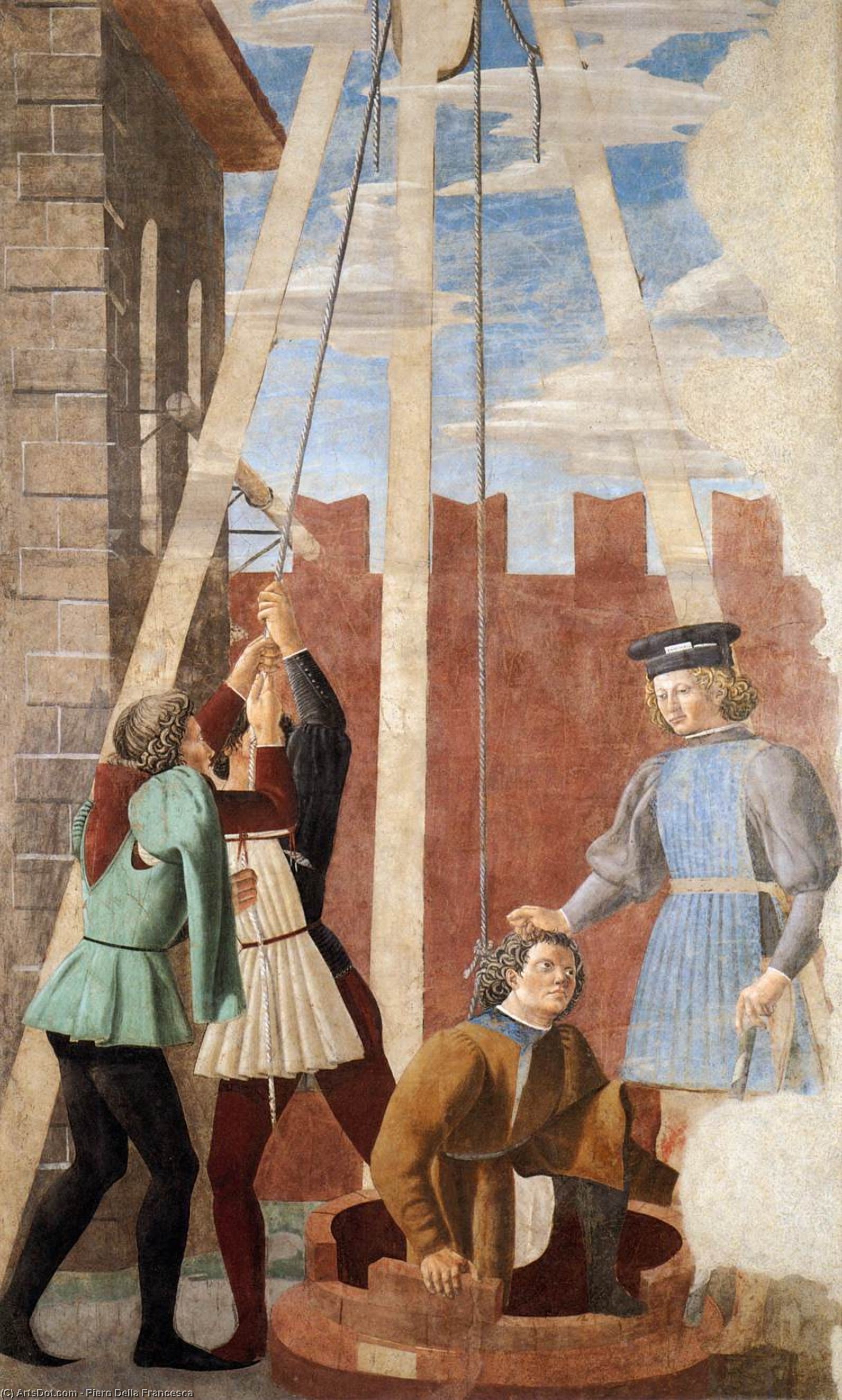 WikiOO.org - Enciklopedija likovnih umjetnosti - Slikarstvo, umjetnička djela Piero Della Francesca - 6. Torture of the Jew