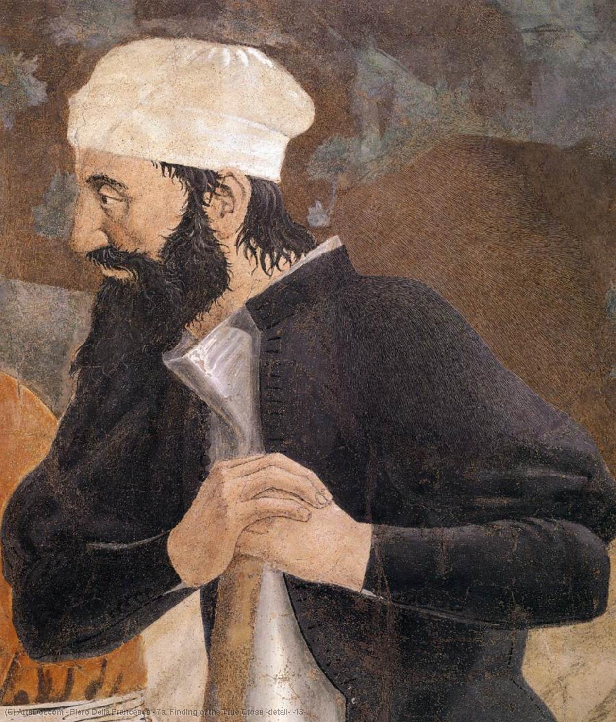Wikioo.org – L'Enciclopedia delle Belle Arti - Pittura, Opere di Piero Della Francesca - 7a  Scoperta  di  dopodomani  vero  traversa  particolare  13