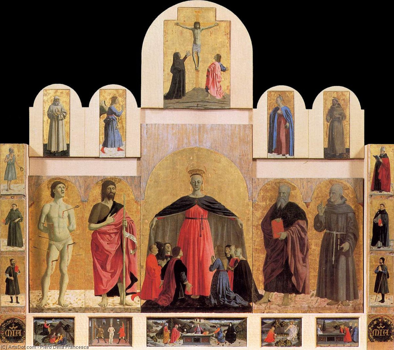 Wikioo.org - The Encyclopedia of Fine Arts - Painting, Artwork by Piero Della Francesca - Polyptych of the Misericordia