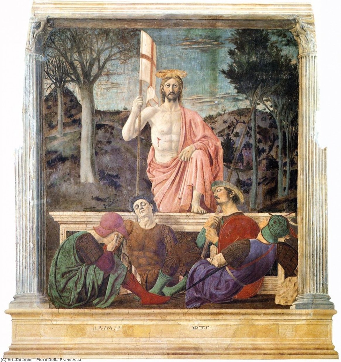 Wikioo.org - Die Enzyklopädie bildender Kunst - Malerei, Kunstwerk von Piero Della Francesca - Auferstehung