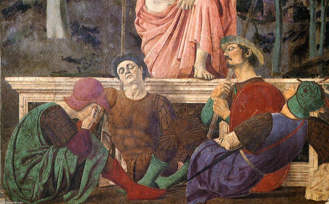 Wikioo.org – L'Enciclopedia delle Belle Arti - Pittura, Opere di Piero Della Francesca - Resurrezione particolare