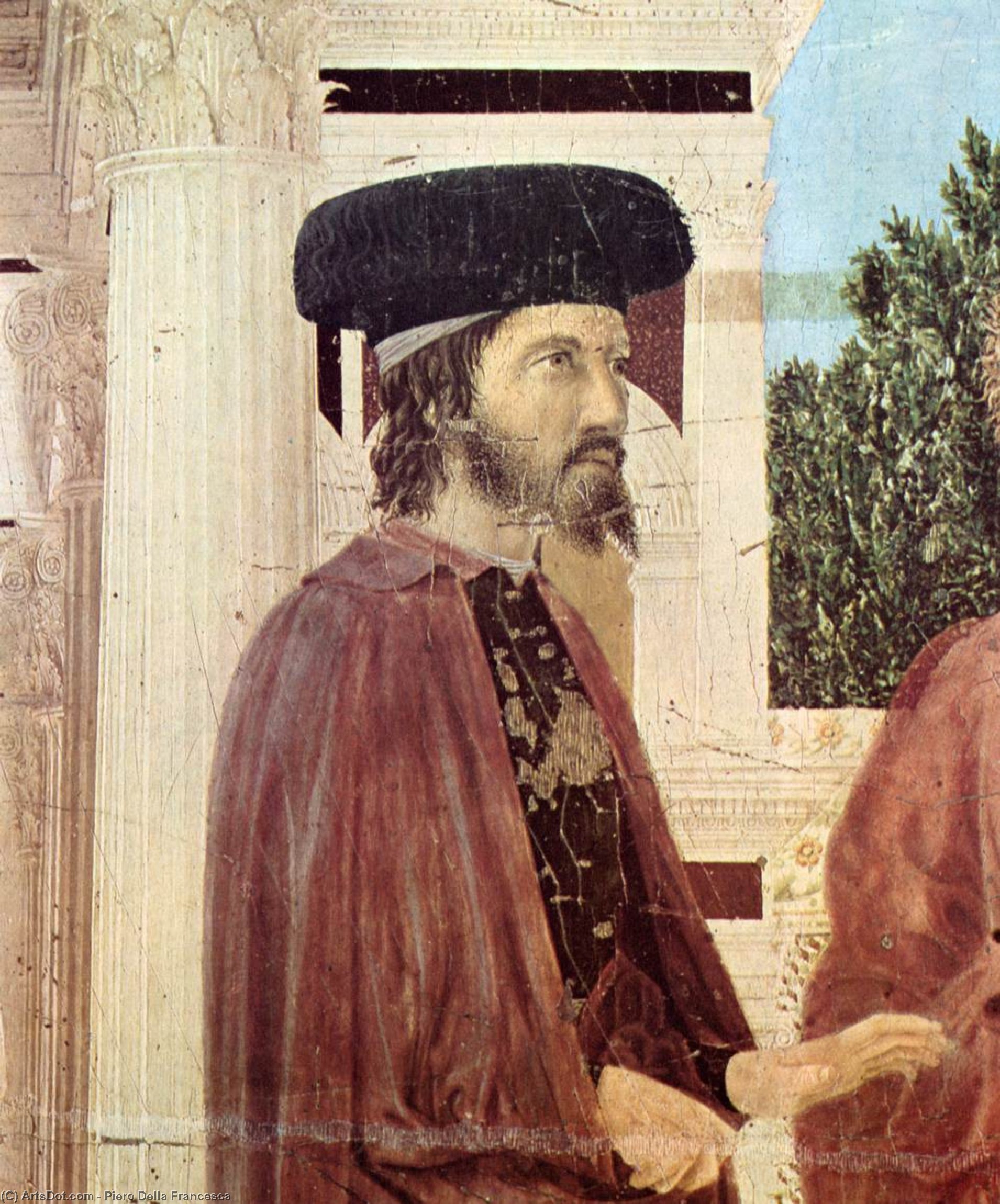 Wikioo.org – L'Enciclopedia delle Belle Arti - Pittura, Opere di Piero Della Francesca - La Flagellazione particolare