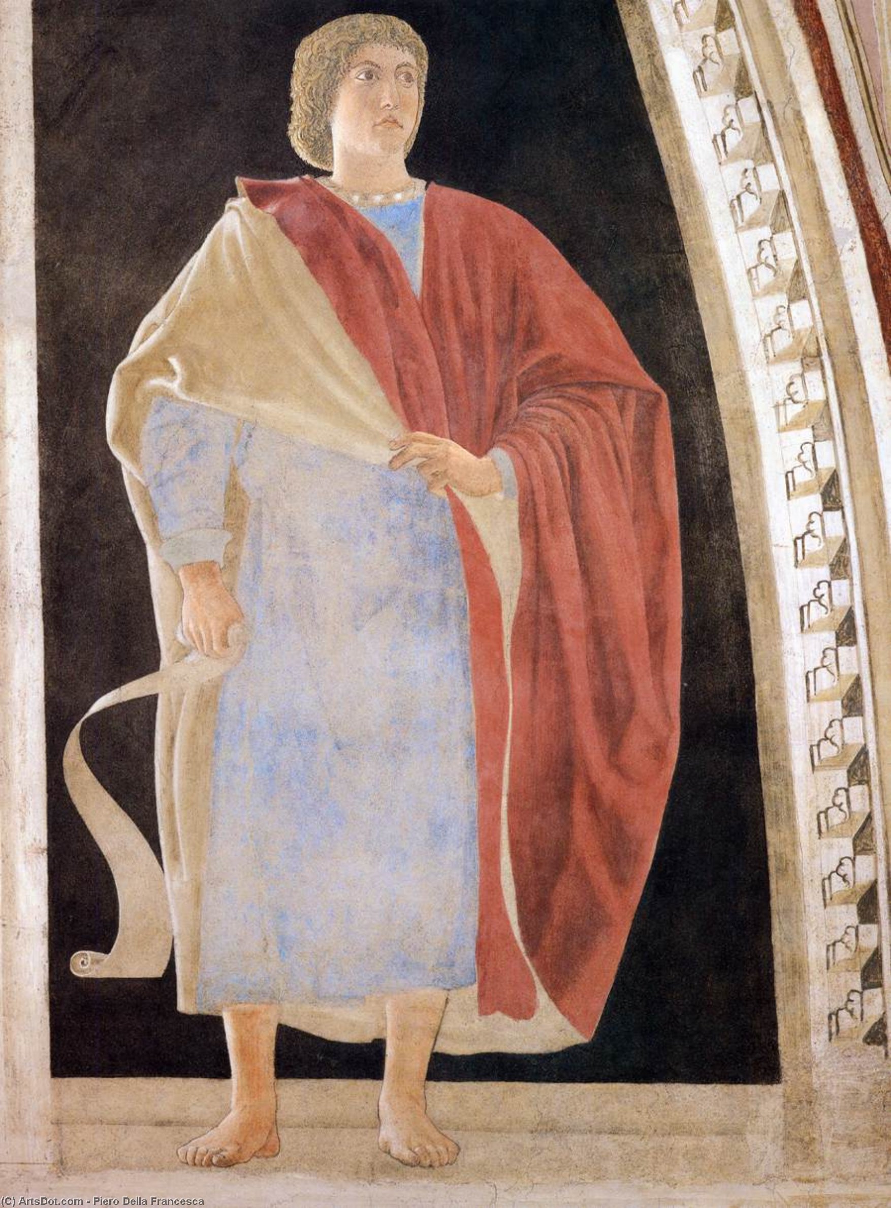 Wikioo.org – La Enciclopedia de las Bellas Artes - Pintura, Obras de arte de Piero Della Francesca - el profeta Jeremías