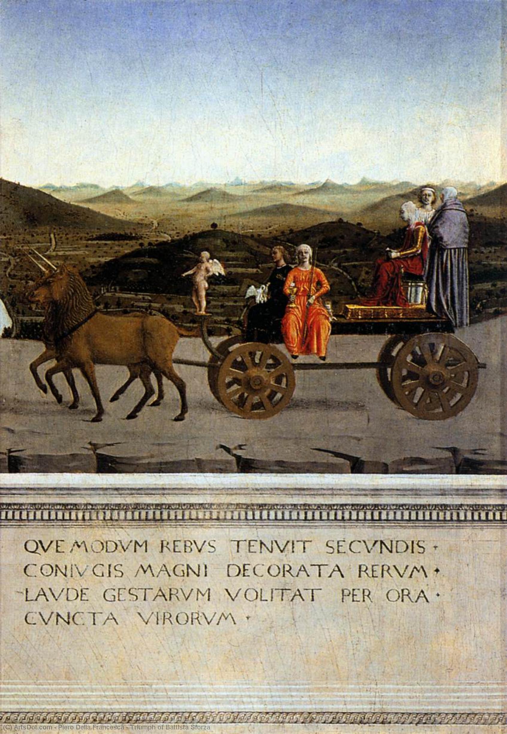 Wikioo.org - The Encyclopedia of Fine Arts - Painting, Artwork by Piero Della Francesca - Triumph of Battista Sforza