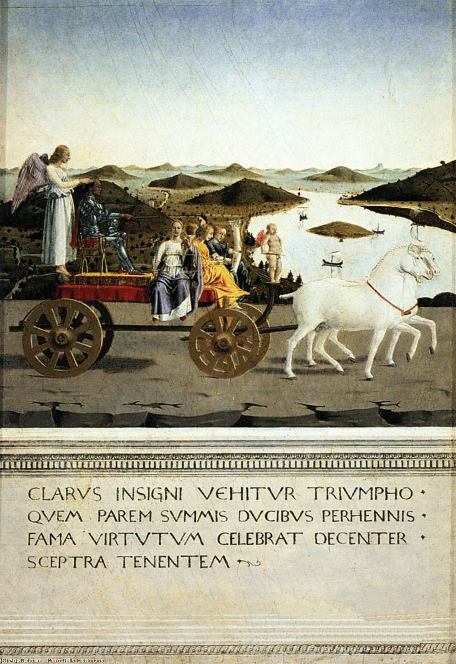 WikiOO.org - Enciklopedija likovnih umjetnosti - Slikarstvo, umjetnička djela Piero Della Francesca - Triumph of Federico da Montefeltro