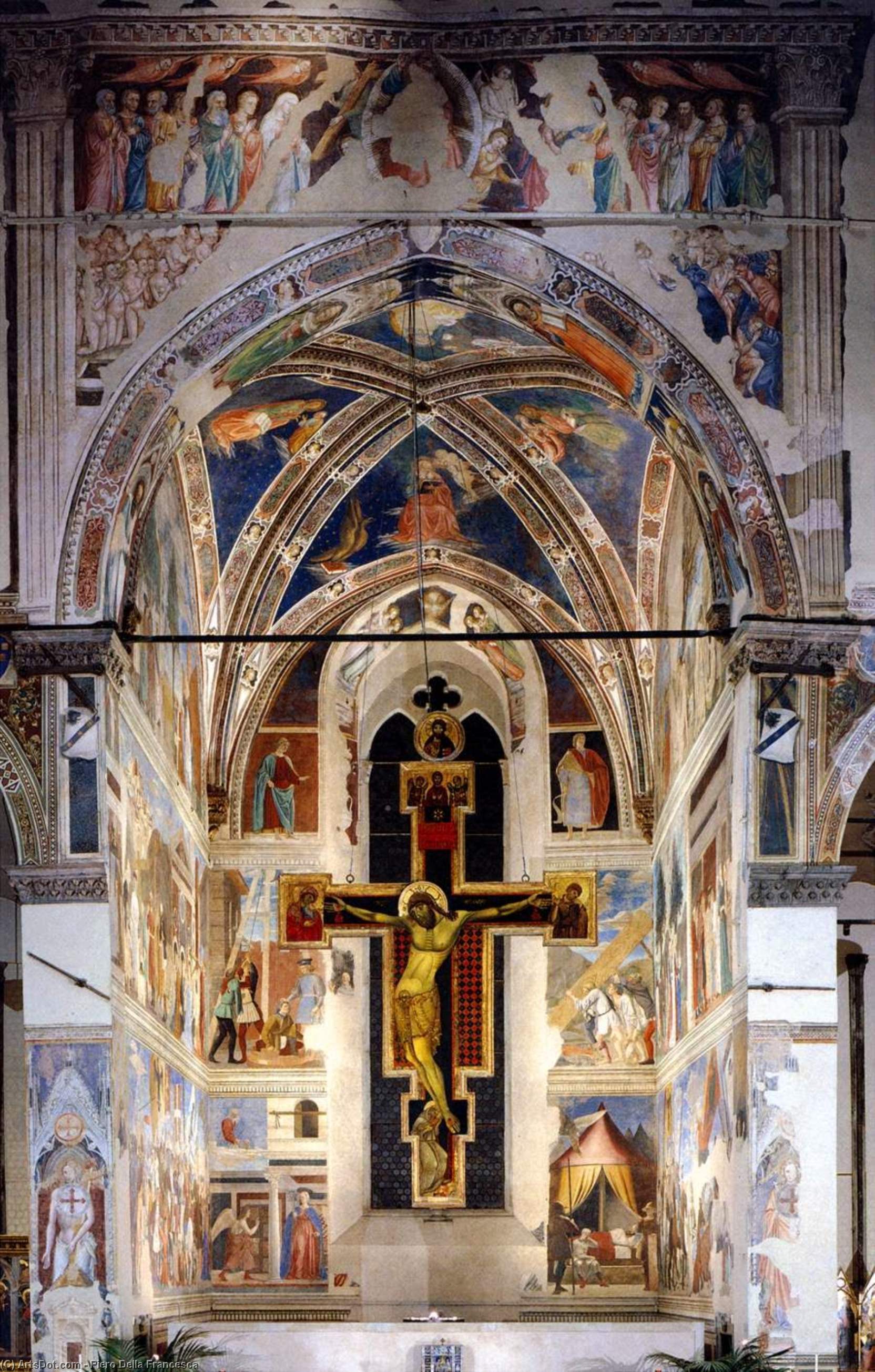 WikiOO.org - Güzel Sanatlar Ansiklopedisi - Resim, Resimler Piero Della Francesca - View of the Cappella Maggiore