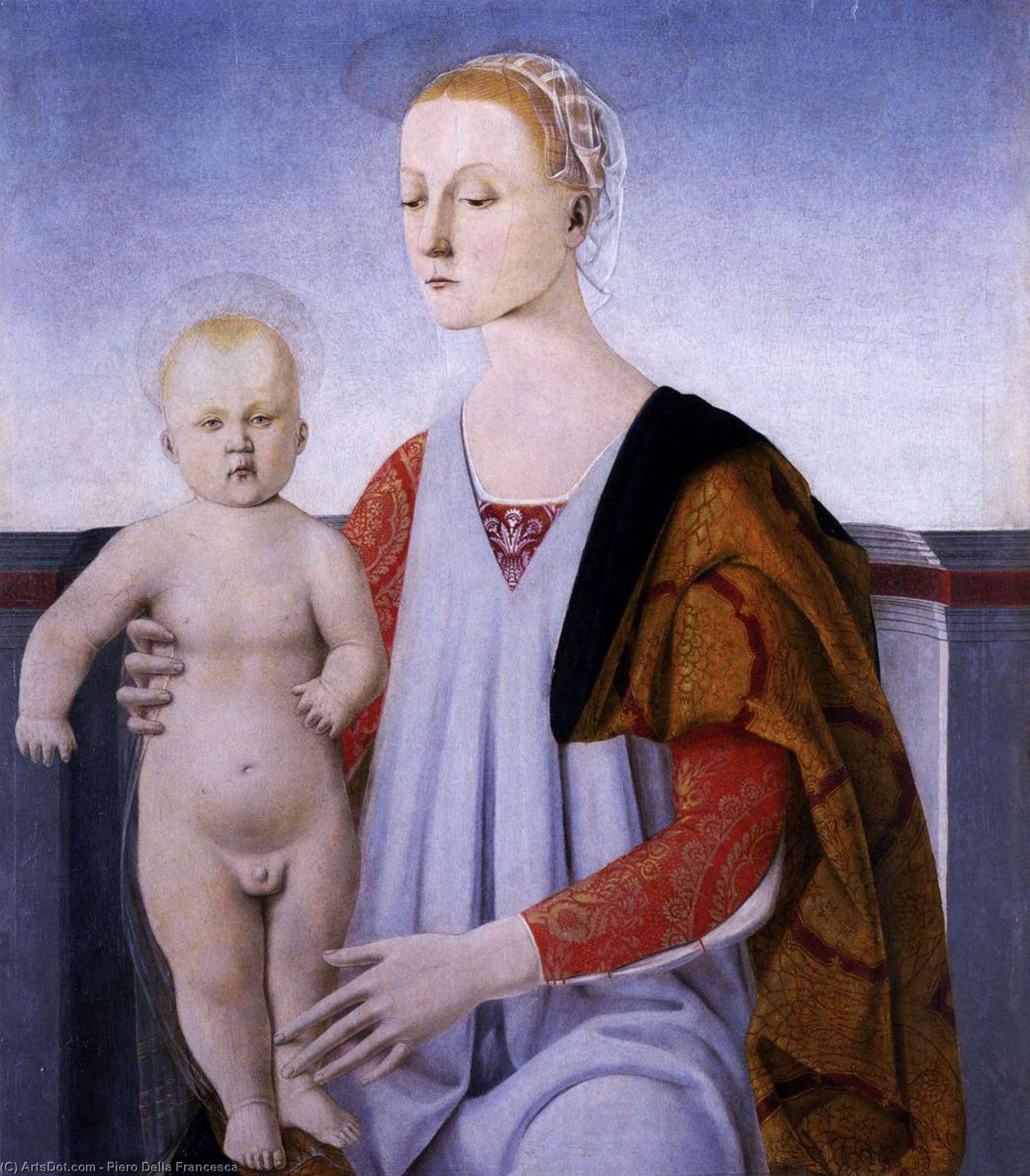 WikiOO.org - Encyclopedia of Fine Arts - Lukisan, Artwork Piero Della Francesca - Virgin and Child