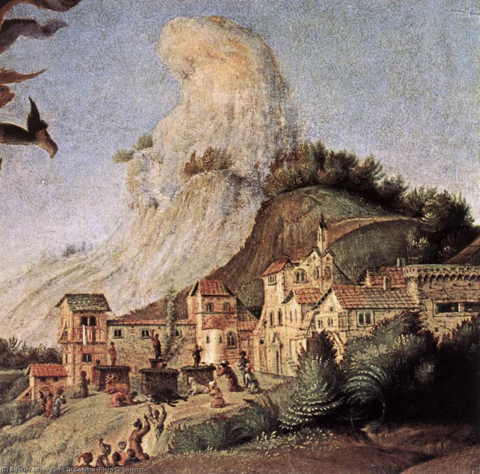 Wikioo.org - The Encyclopedia of Fine Arts - Painting, Artwork by Piero Di Cosimo (Piero Di Lorenzo) - Perseus Frees Andromeda (detail) (8)