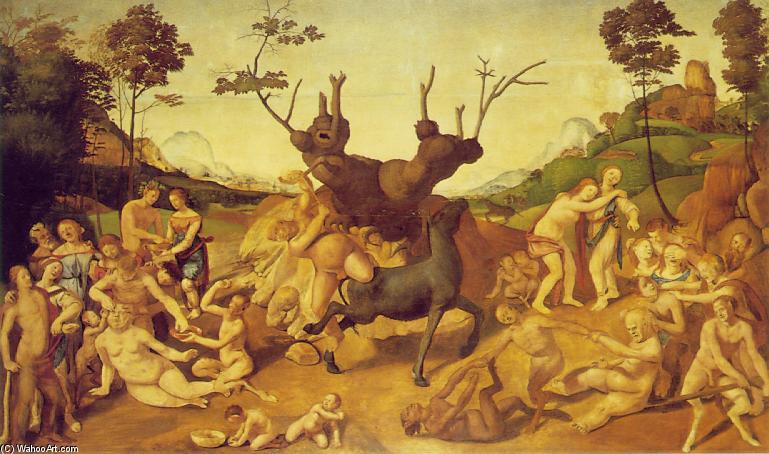 Wikioo.org – L'Enciclopedia delle Belle Arti - Pittura, Opere di Piero Di Cosimo (Piero Di Lorenzo) - Le sventure di Sileno