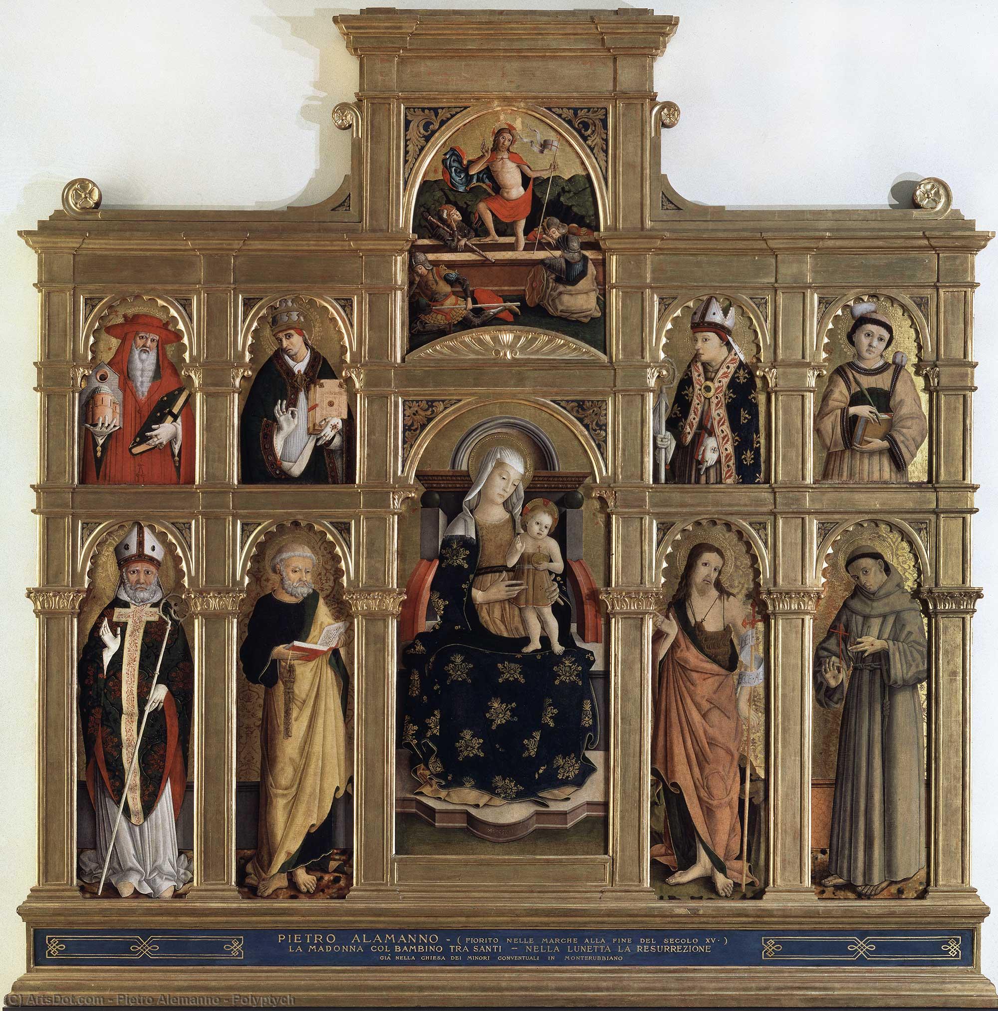 Wikioo.org - The Encyclopedia of Fine Arts - Painting, Artwork by Pietro Alemanno - Polyptych