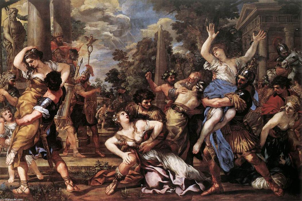 Wikioo.org - The Encyclopedia of Fine Arts - Painting, Artwork by Pietro Da Cortona - The Rape of the Sabine Women