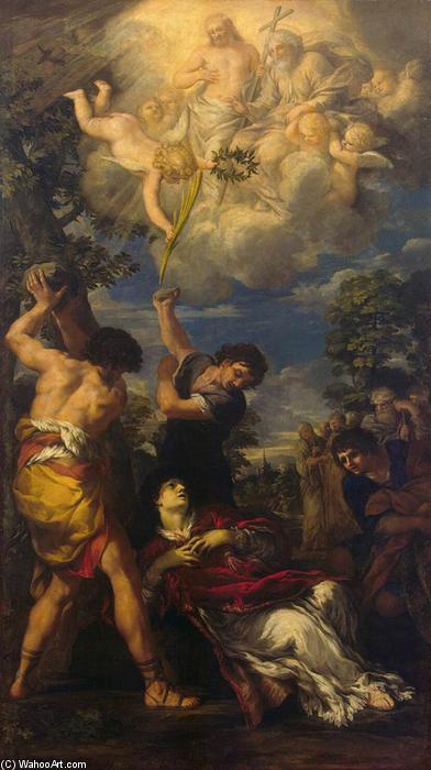 Wikioo.org - สารานุกรมวิจิตรศิลป์ - จิตรกรรม Pietro Da Cortona - The Stoning of St Stephen