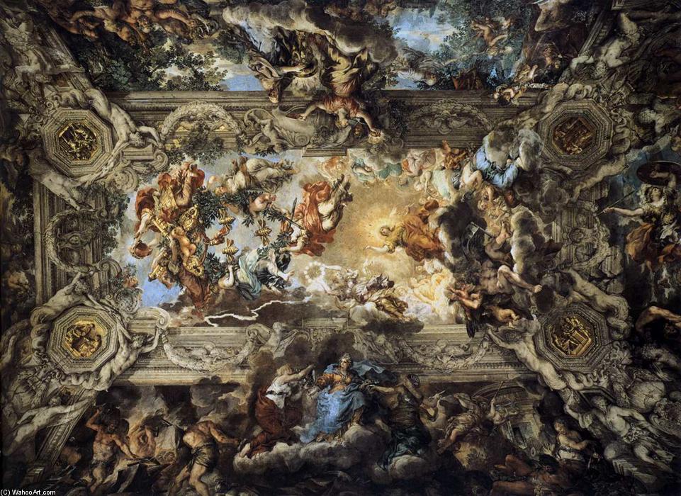 Wikioo.org - The Encyclopedia of Fine Arts - Painting, Artwork by Pietro Da Cortona - The Triumph of Divine Providence