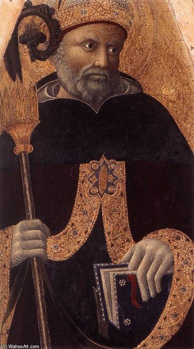 WikiOO.org - Enciklopedija dailės - Tapyba, meno kuriniai Pietro Di Giovanni D'ambrogio - St Augustin (detail)