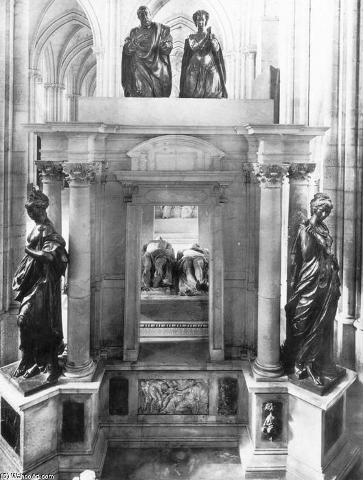 Wikioo.org – La Enciclopedia de las Bellas Artes - Pintura, Obras de arte de Germain Pilon - Monumento a Enrique II y Catalina de Médicis