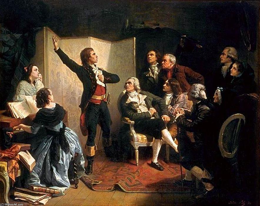 WikiOO.org - Encyclopedia of Fine Arts - Maľba, Artwork Isidore Alexandre Augustin Pils - Rouget de L'Isle Singing La Marseillaise