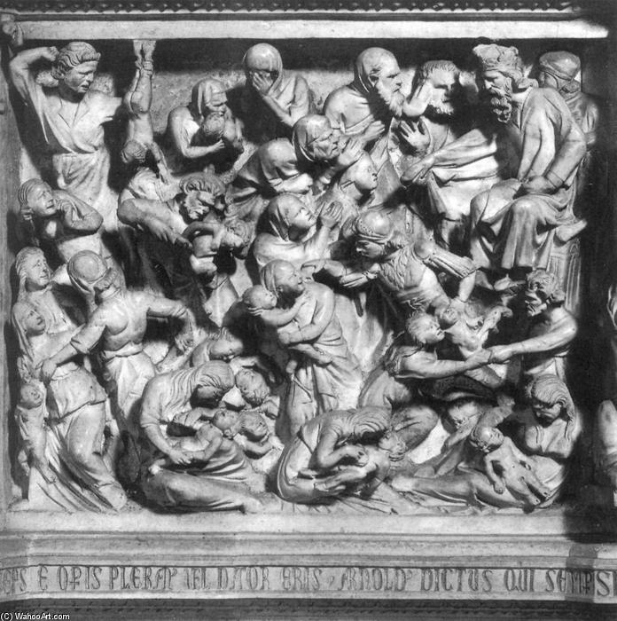 Wikioo.org – La Enciclopedia de las Bellas Artes - Pintura, Obras de arte de Giovanni Pisano - Masacre de los Inocentes