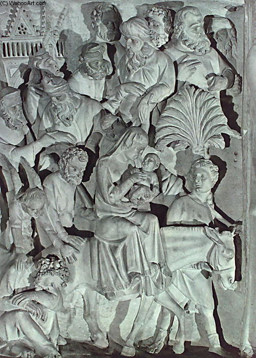 WikiOO.org - אנציקלופדיה לאמנויות יפות - ציור, יצירות אמנות Giovanni Pisano - Pulpit, detail