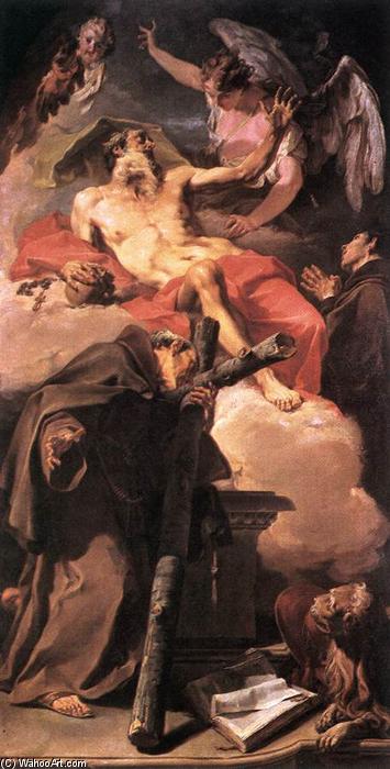 Wikioo.org - The Encyclopedia of Fine Arts - Painting, Artwork by Giambattista Pittoni - Sts Jerome and Peter of Alcantara