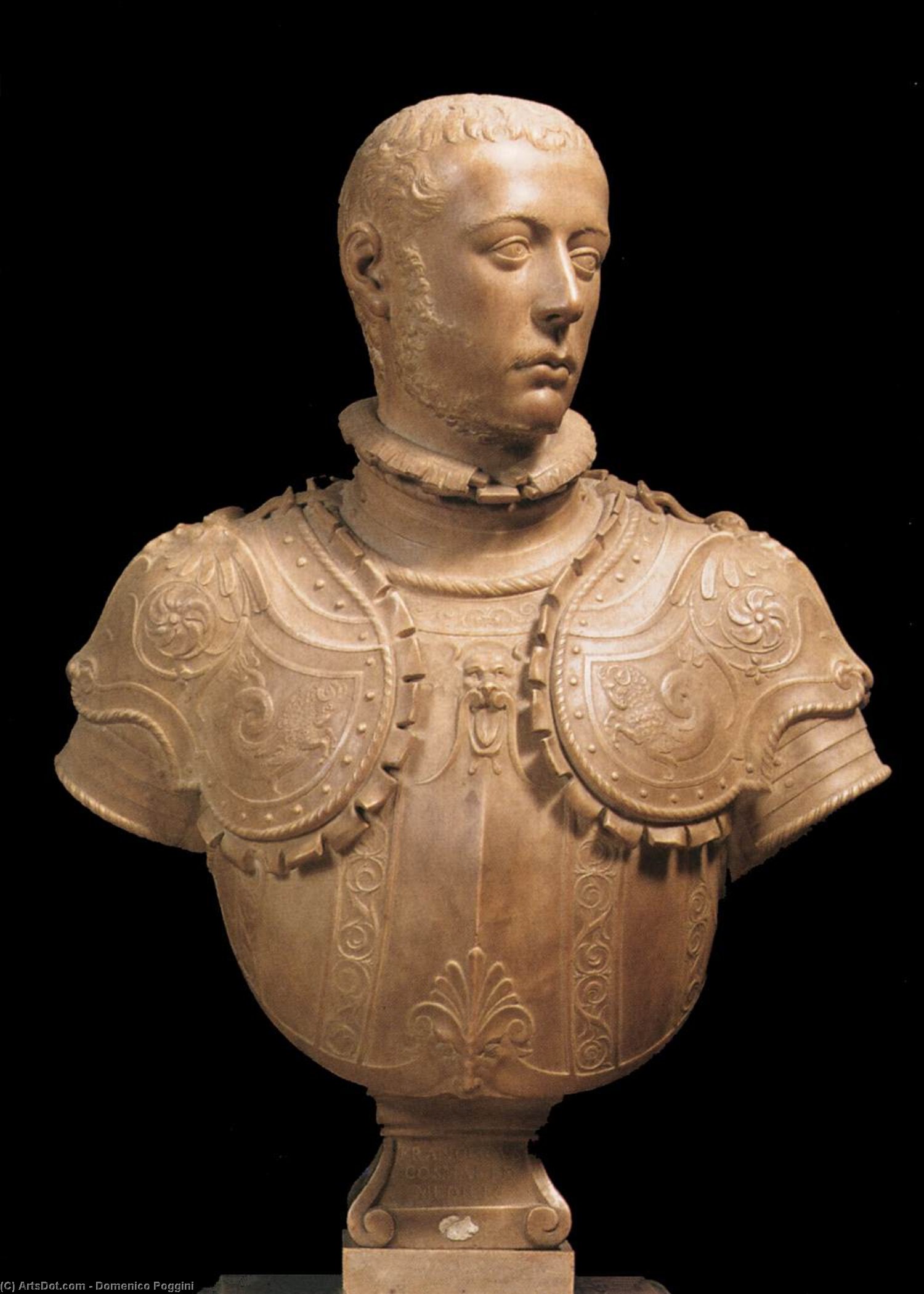 Wikioo.org - สารานุกรมวิจิตรศิลป์ - จิตรกรรม Domenico Poggini - Bust of Francesco I de' Medici