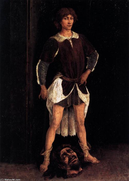 Wikioo.org - The Encyclopedia of Fine Arts - Painting, Artwork by Antonio Del Pollaiuolo - David Victorious