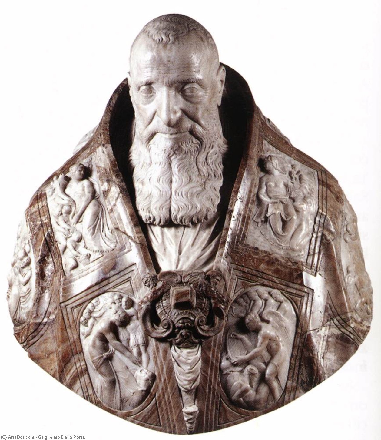 WikiOO.org - Enciklopedija likovnih umjetnosti - Slikarstvo, umjetnička djela Guglielmo Della Porta - Bust of Pope Paul III