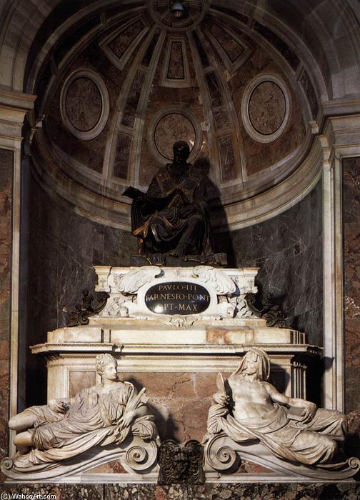 WikiOO.org - Enciklopedija likovnih umjetnosti - Slikarstvo, umjetnička djela Guglielmo Della Porta - Tomb of Pope Paul III