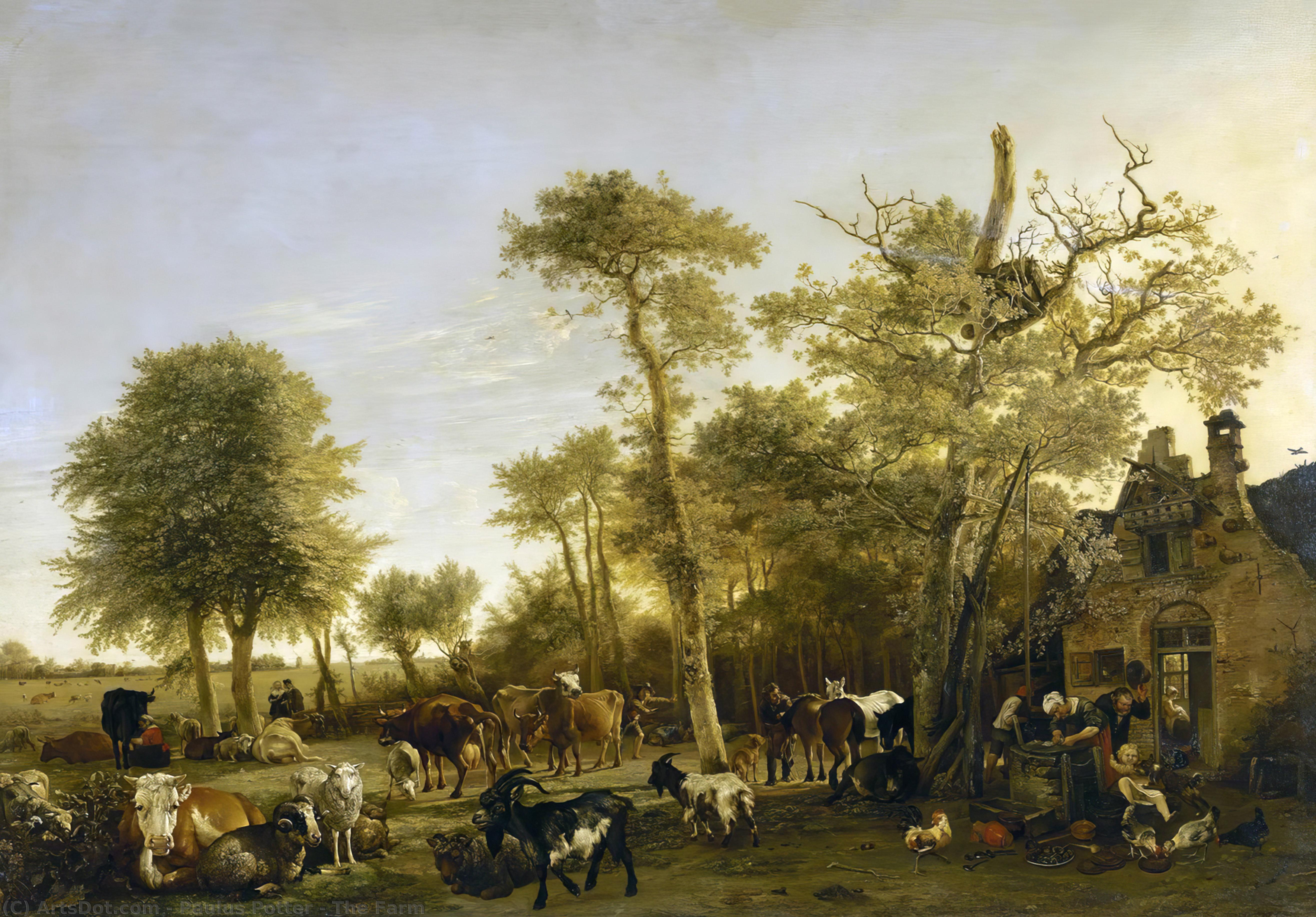 Wikioo.org - The Encyclopedia of Fine Arts - Painting, Artwork by Paulus Potter - The Farm