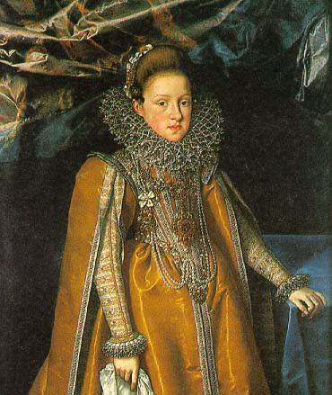 WikiOO.org - 百科事典 - 絵画、アートワーク Frans The Younger Pourbus - オーストリアのマリア·マグダレナの肖像