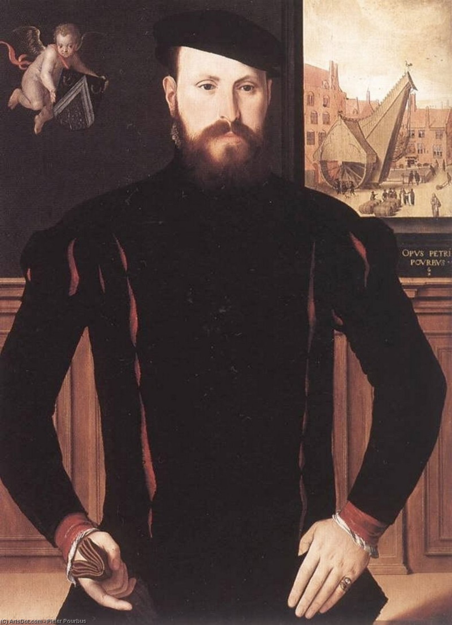 WikiOO.org - Enciklopedija dailės - Tapyba, meno kuriniai Pieter Pourbus - Portrait of Jan van Eyewerve