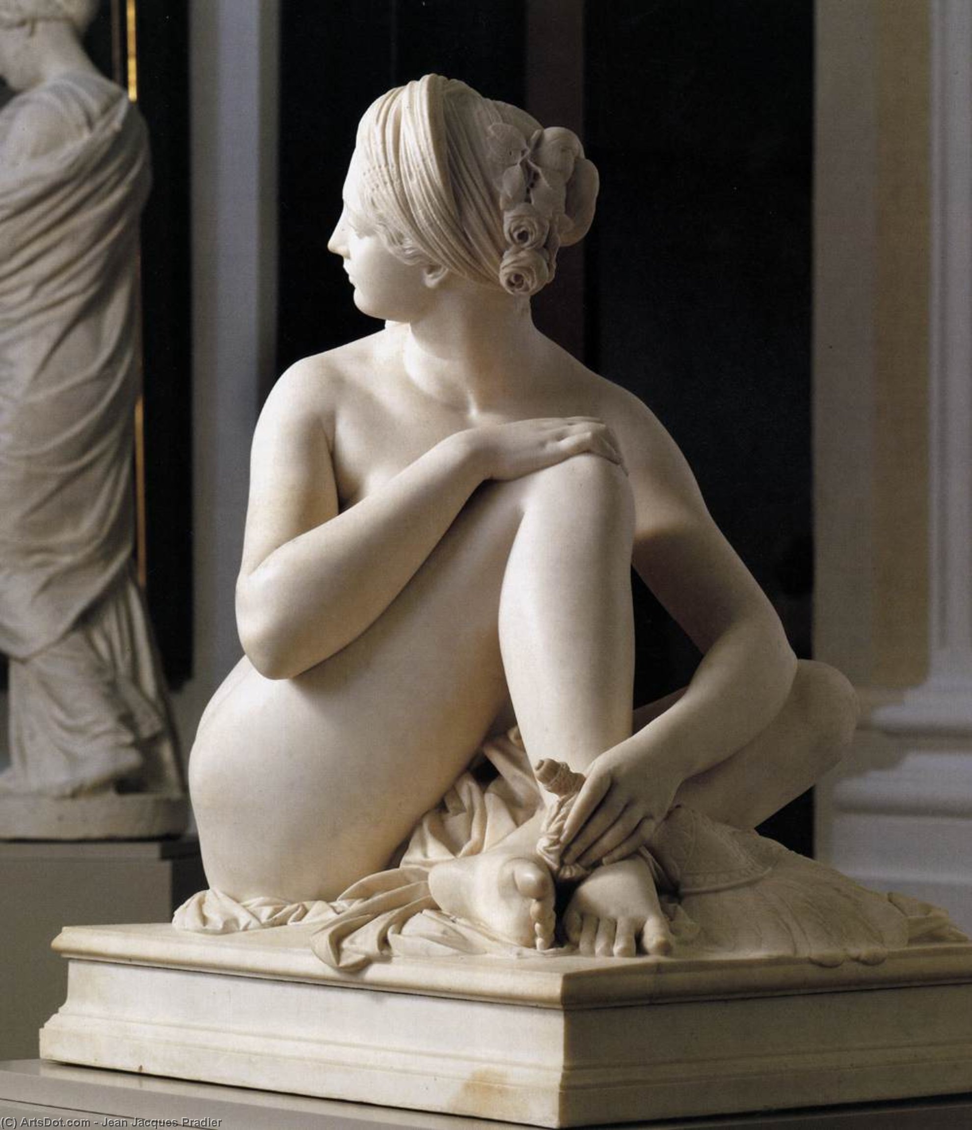 Wikioo.org - สารานุกรมวิจิตรศิลป์ - จิตรกรรม Jean Jacques Pradier - Odalisque (front view)