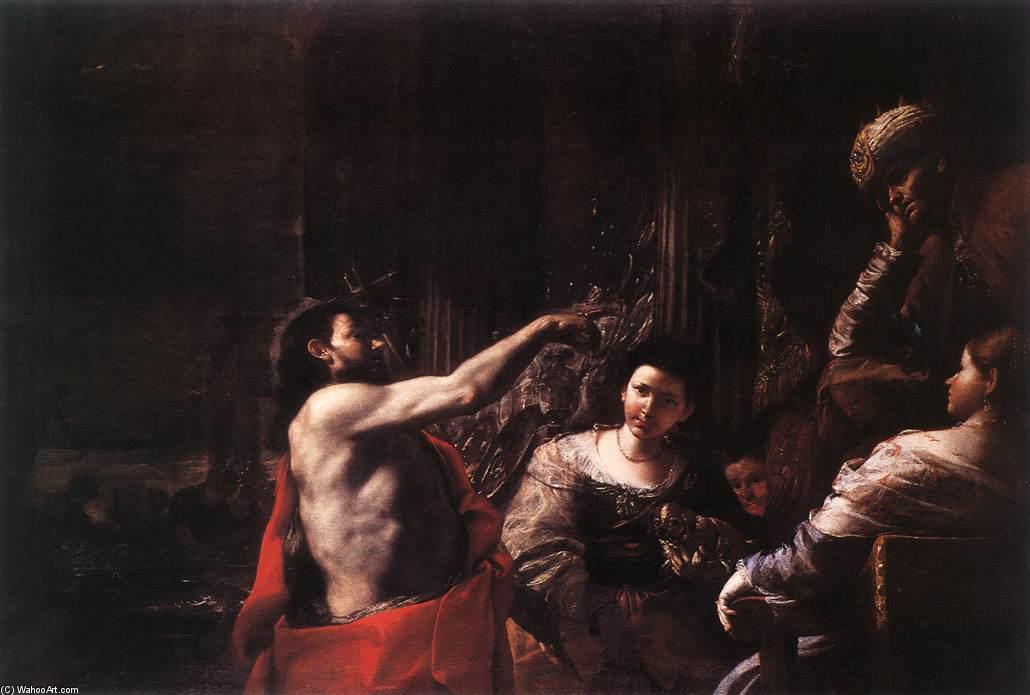 Wikioo.org - The Encyclopedia of Fine Arts - Painting, Artwork by Mattia Preti - St John the Baptist before Herod