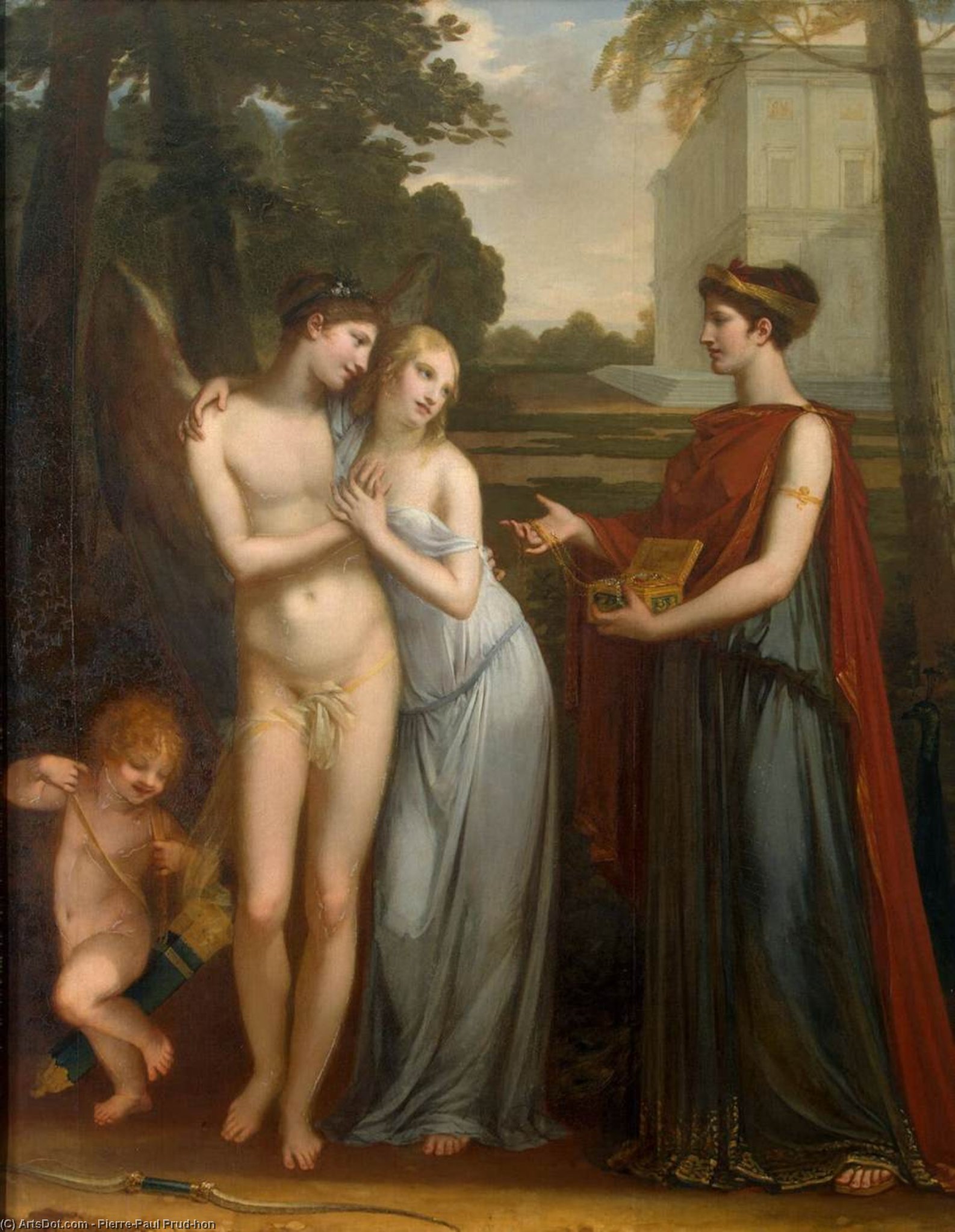 WikiOO.org - Encyclopedia of Fine Arts - Maalaus, taideteos Pierre-Paul Prud'hon - Innocence Preferring Love to Wealth