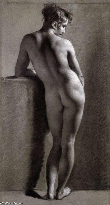 Wikioo.org - Bách khoa toàn thư về mỹ thuật - Vẽ tranh, Tác phẩm nghệ thuật Pierre-Paul Prud'hon - Nude Viewed from Behind