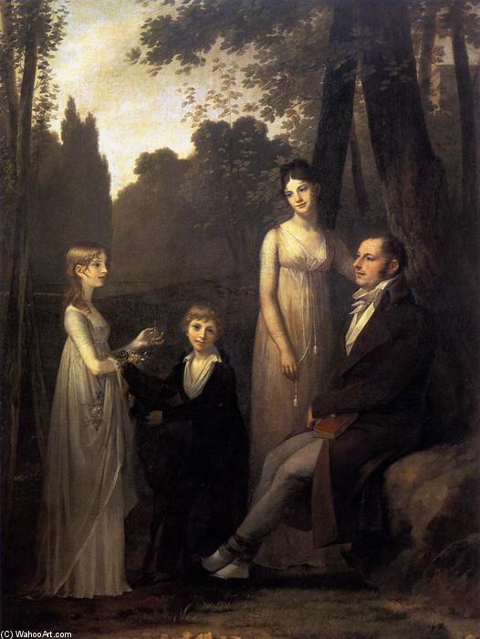 WikiOO.org - אנציקלופדיה לאמנויות יפות - ציור, יצירות אמנות Pierre-Paul Prud'hon - Rutger Jan Schimmelpenninck with his Wife and Children