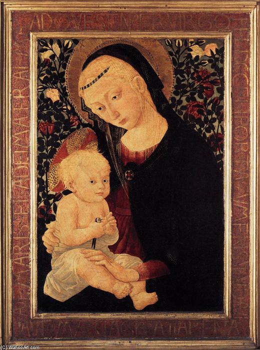 Wikioo.org - The Encyclopedia of Fine Arts - Painting, Artwork by Pseudo Pier Francesco Fiorentino - Madonna and Child with a Goldfinch